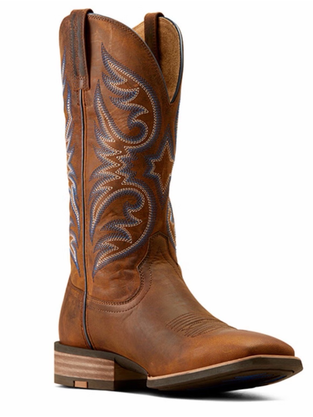 ARIAT MEN'S RICOCHET PERFORMANCE WESTERN BOOTS - BROAD SQUARE TOE Size 12 EE